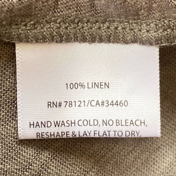 Eileen Fisher NWT$138 Linen Jersey Tank Top Sequins Sparkle Smoke Gray Quiet Lux - Picture 9 of 9